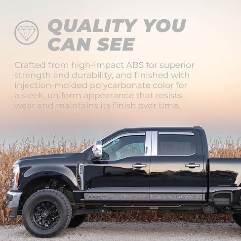 Putco Element Chrome Window Deflectors Fits Chevy Silverado/GMC Sierra/Chevy Suburban/GMC Yukon XL/Cadillac Escalade 1999-2007 - Set of 2 - in Channel Install in Kuwait