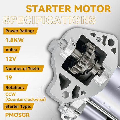 31200-RN0-A01 12V 1.8KW 19T CCW Starter Motor متوافق مع Honda Pilot 2009-2014 V6 3.5L، Odyssey 2011-2013 V6 3.5L (EX، EX-L، LX)، Acura TL 2010-2011 V6 3.7L (تلقائي)،428000-6490 in Kuwait