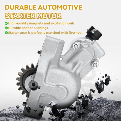 31200-RN0-A01 12V 1.8KW 19T CCW Starter Motor متوافق مع Honda Pilot 2009-2014 V6 3.5L، Odyssey 2011-2013 V6 3.5L (EX، EX-L، LX)، Acura TL 2010-2011 V6 3.7L (تلقائي)،428000-6490 in Kuwait