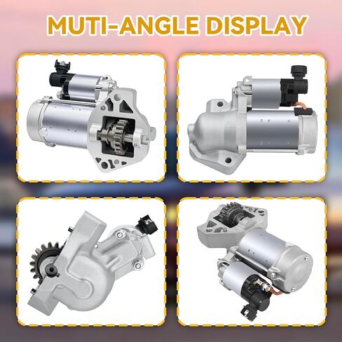 31200-RN0-A01 12V 1.8KW 19T CCW Starter Motor متوافق مع Honda Pilot 2009-2014 V6 3.5L، Odyssey 2011-2013 V6 3.5L (EX، EX-L، LX)، Acura TL 2010-2011 V6 3.7L (تلقائي)،428000-6490 in Kuwait