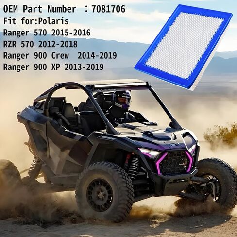 7081706 Air Filter for Polaris Ranger 900 570 XP, RZR 570, Ranger 570 900 1000 Crew, Ranger 900 1000, Ranger Crew XP 1000 Diesel,Ranger 900 XP 2012 2013 2014 2015 2016 2017 2018 in Saudi Arabia