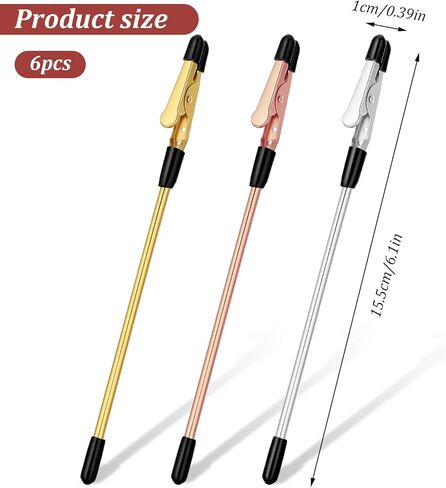 6 Pcs Fastening Metal Jewelry Clasp Helper, Bracelet Helper Tool to Put On Yourself, Bracelet Clasp Fastener Jewelry for Zipper Non Slip Rubber for Bracelets Watches Zippers in Saudi Arabia