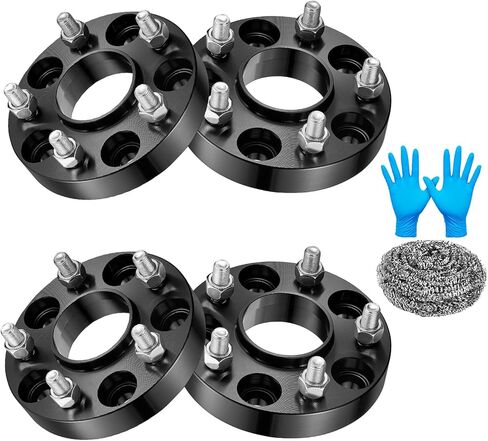 1inch 5x114.3mm(4.5") Wheel Spacers Compatible with Infiniti Ex35 FX50 M45 Q50 QX70; Compatible with Nissan GT-R Altima Rogue 300ZX 370Z, 66.1 Center Bore & M12x1.25 Studs Wheel Spacer, 4PCS in Kuwait