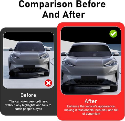 Car Windshield Banner Sticker, Waterproof Vinyl Windshield Tint Strip, Vehicle Exterior Windscreen Sun Visor Decoration Sticker, Universal for Car Truck, SUV, RV (Matte Black) in Saudi Arabia