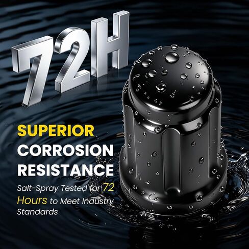 1/2‑20 Lug Nuts 23pcs, Replacement Fit for Wrangler 1987‑2018, Liberty 2002‑2012, Grand Cherokee 1993‑2010, 17mm Hex, Black Closed End Short Nuts with Socket Key in Saudi Arabia