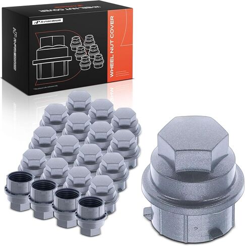A-Premium 20-Pack 24mm Wheel Lug Nut Covers Compatible with Chevrolet Equinox, Malibu, Impala, Camaro, Corvette, Volt, HHR, Cobalt, Cavalier, Impala Limited, Lumina, Monte Carlo & Buick Lucerne in Kuwait