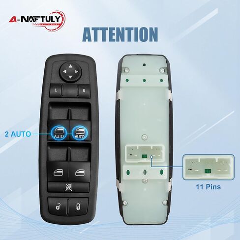 Master Power Window Switch Driver Side 11 Pins Compatible with 2011-2014 Dodge Durango Jeep Grand Cherokee, Front Left Window Control Switch 68086693AC 68086693AD 68086693AE in Kuwait