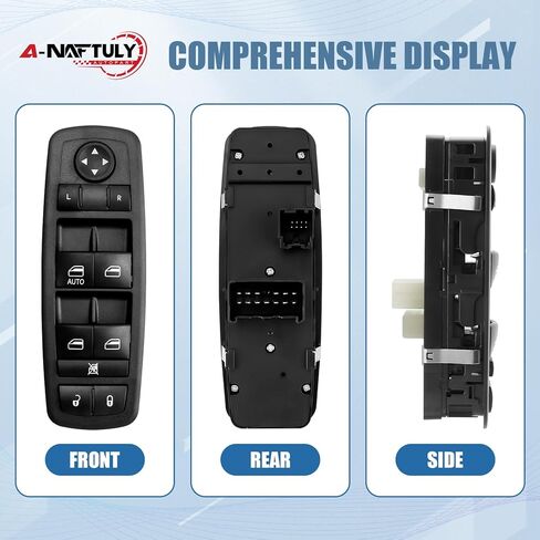 Master Power Window Switch Driver Side 11 Pins Compatible with 2011-2014 Dodge Durango Jeep Grand Cherokee, Front Left Window Control Switch 68086693AC 68086693AD 68086693AE in Kuwait