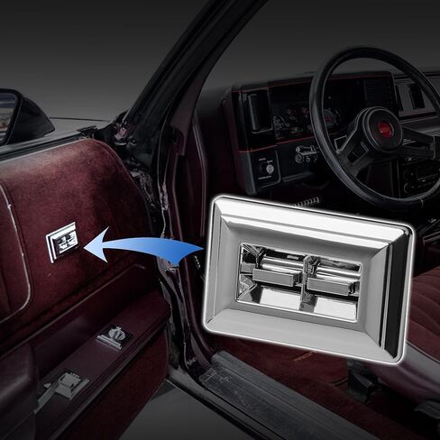 Obaee Driver & Passenger Side Window Switch with Bezels for 1986-1990 Chevrolet Chevy Blazer, 1982-1988 Chevy S10, 1982-1988 Chevy Monte Carlo, 1982-1987 Buick Regal, Replaces OEM 20061549 in Kuwait
