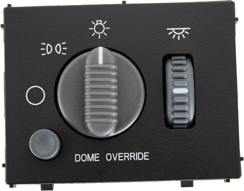 Headlight Switch Fits for 1999-2002 Chevy Avalanche, Silverado, Suburban, Tahoe,for GMC Sierra, Yukon,Instrument Panel Dimmer Switch Gray Knob Replaces# 15755595, D1534G, DS-968 in Kuwait