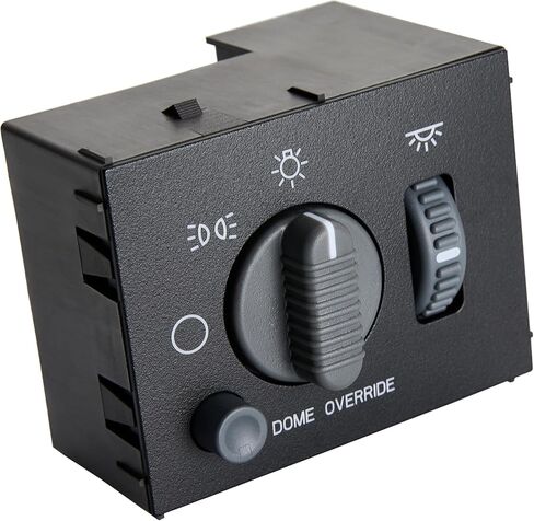 Headlight Switch Fits for 1999-2002 Chevy Avalanche, Silverado, Suburban, Tahoe,for GMC Sierra, Yukon,Instrument Panel Dimmer Switch Gray Knob Replaces# 15755595, D1534G, DS-968 in Kuwait