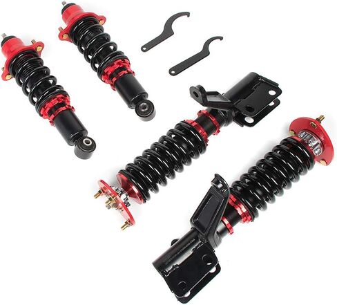 cciyu Coilover Suspension Shock Absorbers Adjustable Coilovers Lowering Kit Fit for 2002 2003 2004 2005 2006 for Acura RSX in Kuwait
