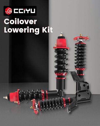 cciyu Coilover Suspension Shock Absorbers Adjustable Coilovers Lowering Kit Fit for 2002 2003 2004 2005 2006 for Acura RSX in Kuwait
