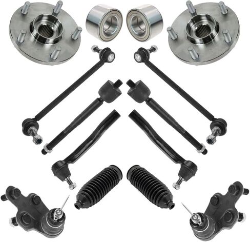 Front Ball Joint Tie Rod Sway Bar Hub Bearing Suspension Kit 14pc for Toyota for Sienna 2004-2010 PSA32898 in Saudi Arabia