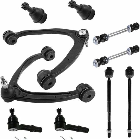 Suspension Kit Set Front Left Driver and Right Passenger Inner Outer Upper Lower Side Steel Ball Joint Sway Bar for GMC for Chevy for Cadillac Mounting Hardware ES800223 K700432 in Saudi Arabia