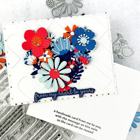 Fundamental Florals DIY Scrapbooking Decorative Embossing Paper Card Crafts Design Greetings Sentiments Making Mould Blade Punch Stencil Template Machine Supplies in Saudi Arabia