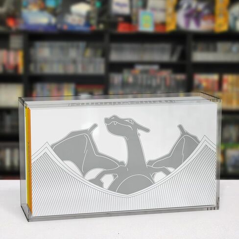 شاشة عرض من الأكريليك EVORETRO لمجموعة Charizard من مجموعة Pokemon TCG فائقة الجودة مكونة من قطعة واحدة in Kuwait