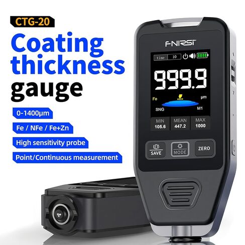 طلاء السيارات قياس سمك بالكهرباء المعادن المعجون مسحوق الطلاء قياس سمك CTG-20 للسيارة 0-1400um Fe nFe Fe + Zn(TG-20) in Kuwait