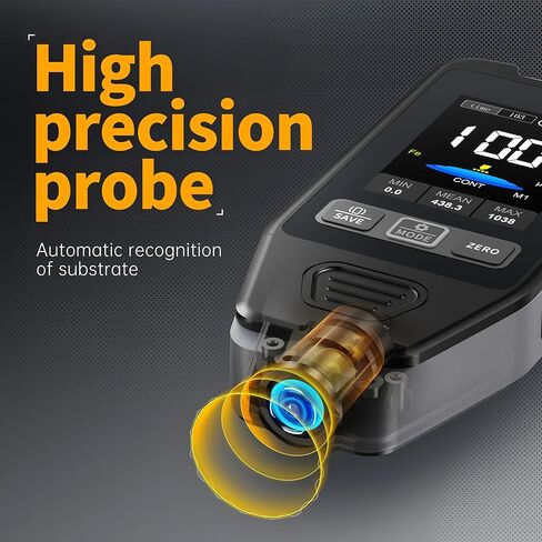 طلاء السيارات قياس سمك بالكهرباء المعادن المعجون مسحوق الطلاء قياس سمك CTG-20 للسيارة 0-1400um Fe nFe Fe + Zn(TG-20) in Kuwait
