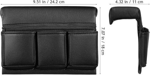 iplusmile Car Window Armrest Storage Box, Leather Vehicle Side Door Pocket Organizer, Comfortable Automotive Arm Elbow Rest Pad Accessories for Phone Keys Card, Universal for Most Cars in Kuwait