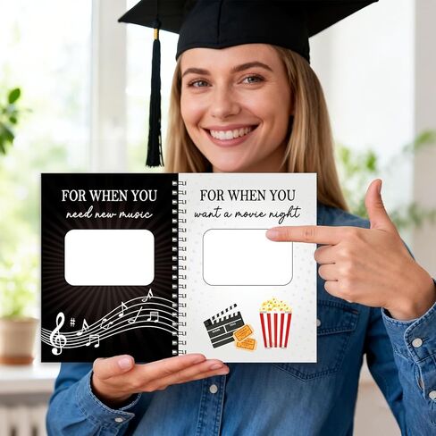 Graduation Gift Card Book 7 x 5 Inch 20 Pages Gift Card Booklet Congrats Grad Organizer Greeting Card College Survival Album Keeper for Graduation Senior Gifts(Gold) in Saudi Arabia