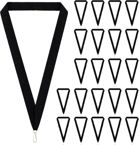 30 Pcs Award Neck Ribbons Black Medal Ribbons Neck Ribbons for Medals, Flat Award Medals Neck Lanyards with Snap Clips Medal Lanyard for Kids Adults Student Competitions Sports Meeting Achievement in Saudi Arabia