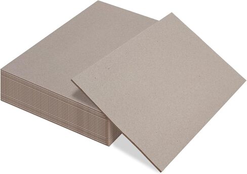 Heavy-Duty Chipboard Sheets 8.5 x 11-20 Pcs, Goefun 80pt/2mm Thick Greyboard Book Board for Book Binding, Scrapbooking, Photo Backing, DIY Projects in Kuwait