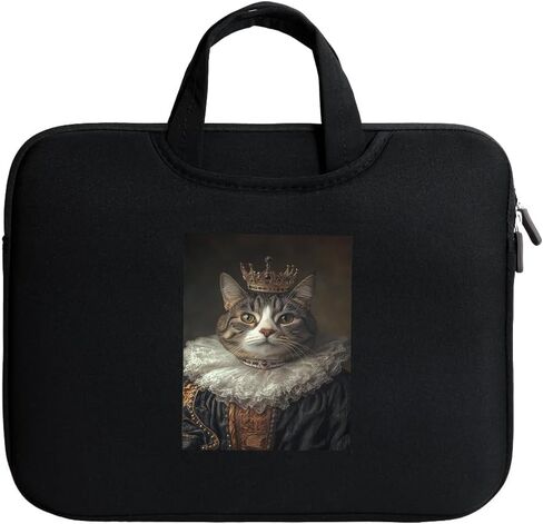 STNINE Laptop Sleeve Cat Kingdom Edition stylish cat print laptop bag with hidden handle slim protective case for MacBook Pro 16 MacBook Air 15 Dell XPS 15 in Kuwait