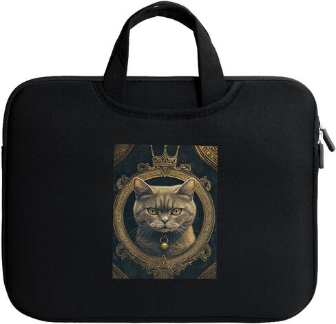 STNINE Laptop Sleeve Cat Kingdom Edition stylish cat print laptop bag with hidden handle slim protective case for MacBook Pro 16 MacBook Air 15 Dell XPS 15 in Kuwait