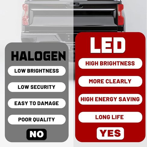 HECASA كامل LED الذيل ضوء متوافق مع 2019-2023 تشيفي شيفروليه سيلفرادو 1500 2500HD 3500HD زوج مصباح الفرامل الخلفي DRL الجانب الأيسر والأيمن عدسة الدخان استبدال الإسكان الأسود لGM2800311 GM2801311 in Saudi Arabia