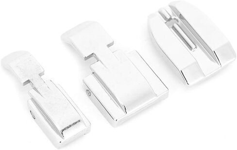 3Pcs Zipper Foot, Stainless Steel Home Sewing Machine Presser Foot, Sewing Accessory with Zipper Function, Ideal for Projects in Kuwait