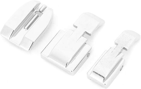 3Pcs Zipper Foot, Stainless Steel Home Sewing Machine Presser Foot, Sewing Accessory with Zipper Function, Ideal for Projects in Kuwait