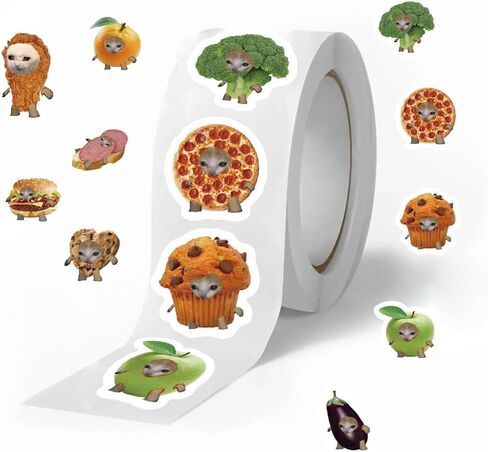 A Collection of 500 Cat Meme Stickers: Cute Cat Stickers for Bullet Journals, DIY Projects, Laptops, Water Bottles, and Suitcases in Saudi Arabia