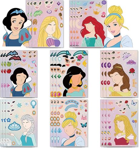 24 Pcs Cute Cartoon DIY Stickers, Mixed & Matched with 8 Designed Characters Sticker for Party Decoration, Gift Idea, Reward, Decor in Kuwait