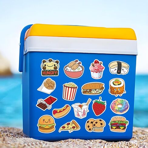 200pcs Food Stickers Set – Cute Food, Snack and Drink Stickers for Kids Boys Girls, Kawaii Waterproof Decal for Water Bottle Laptop Luggage Helmet Skateboard Snowboard Guitar Scrapbook Phone in Saudi Arabia