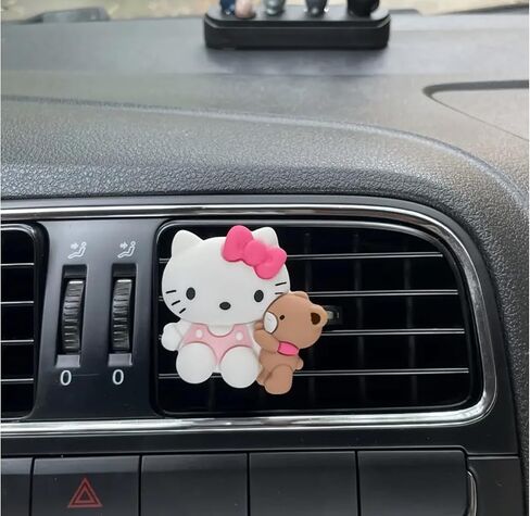 4 Pcs Cute Cartoon Car Air Vent Clip Decorations – Kawaii Car Air Fresheners, Interior Accessories for Women and Men – Cool Car Dashboard Decor, Personalized Gift in Saudi Arabia