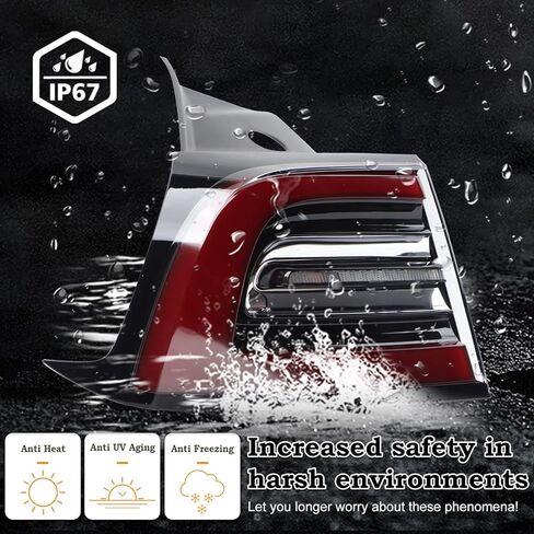 4Pins LH Tail Light Assembly Fit for 2021 2022 2023 Tesla Model 3 Model Y Rear Lamp Left Driver Side With Bulbs USA Type Yellow Signal Light 1502086-00-D in Kuwait