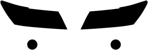 Rvinyl Headlight Pre Cut Film Cover Kit in Smoke Compatible with Dodge Journey 2009-2020 - Adhesive Backs in Kuwait