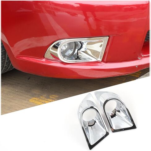 Car Front Fog Light Lamp Cover Trim for Mitsubishi Eclipse 2006-2011, 2PCS ABS Material Front Bumper Driving Fog Light Lamp Decoration Frame Accessories (Carbon Fiber Pattern) in Kuwait