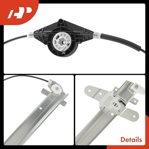 A-Premium Front Left Driver Side Electric Power Window Regulator Without Motor Compatible with Ford Crown Victoria 1992-2011 & Mercury Grand Marquis 1992-2011, Marauder 2003-2004 in Kuwait