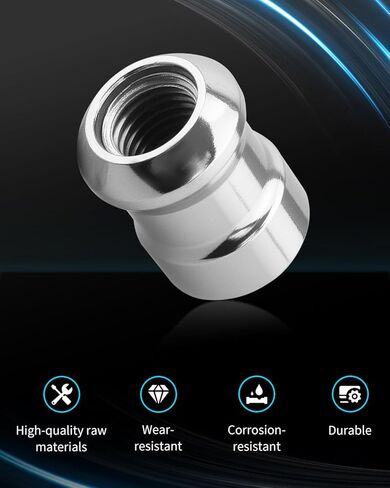 08W42-S6M-201 Exposed Wheel Lock, Chrome – Fit for ILX 2013, for RDX 2007-2013, for TL 2005-2008, for TSX 2009-2010, Hardened-Steel, Theft-Resistant, Triple-Nickel Chrome Plated in Kuwait