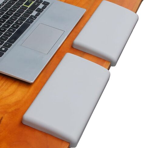 Desk Edge Cushion – Silicone L‑Shaped Edge Rest, 2‑Piece Set, Ergonomic Support for Palm, Wrist & Forearm, Fits L‑Shaped & Straight Desks (Black) in Kuwait