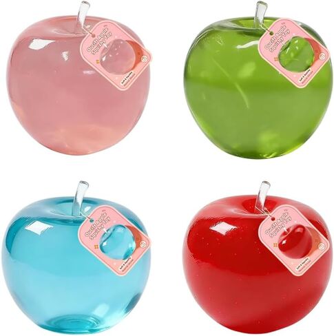 Apple Squishy, Slow Rising Stress Relief Toy Giant Jumbo Fruit Squeeze Fidget Cute Realistic Moldable Apples Shaped Squeezes Balls Relaxing Sensory Toy Soft Stress Squishy Birthday Gift in Saudi Arabia