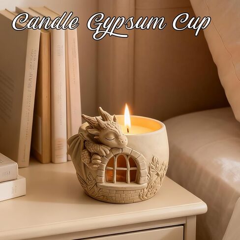 Dragon Castle Flower Pot Silicone Resin Molds, Animal Making Decor Art Crafts, Pen Holder Storage Box Vessel Mold Epoxy Resin Plaster Mold Concrete Clay for Potted Plant Ornaments Trinket Container in Saudi Arabia