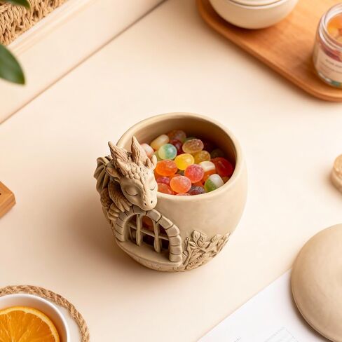 Dragon Castle Flower Pot Silicone Resin Molds, Animal Making Decor Art Crafts, Pen Holder Storage Box Vessel Mold Epoxy Resin Plaster Mold Concrete Clay for Potted Plant Ornaments Trinket Container in Saudi Arabia