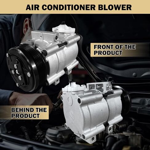 AC Compressor with Clutch Fits for Ford F-150 2004-2006 5.4L, Mustang 1996-2006 4.6L, for Lincoln Town Car 1994-2002, for Mercury Grand Marquis 1994-2002, CO 101290C, 0658129, 58129 in Kuwait