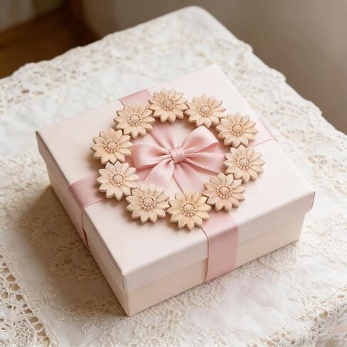 10-Pack Wood Rosettes Little Flowers Onlay Appliques (Dia-5cm/2), Unpainted Round Wood Appliques Decorative Carving Craft Decals for Home Chests Cabinet Door Cupboard Dresser Wardrobe Furniture Decor in Saudi Arabia