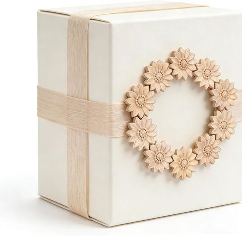 10-Pack Wood Rosettes Little Flowers Onlay Appliques (Dia-5cm/2), Unpainted Round Wood Appliques Decorative Carving Craft Decals for Home Chests Cabinet Door Cupboard Dresser Wardrobe Furniture Decor in Saudi Arabia