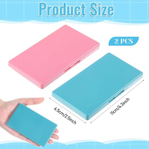 2Pcs Magnetic Needle Case Rectangle Magnetic Needle Holder Keeper Cross Stitch Sewing Knitting Pin Holder Case Organizer Storage Box for Pin Organizer in Kuwait
