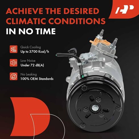 A-Premium Air Conditioner AC Compressor with Clutch Compatible with Ford Escape 2020-2022, Bronco Sport 2021-2023 & Lincoln Corsair 2020-2023, 2.0L 2.3L in Kuwait